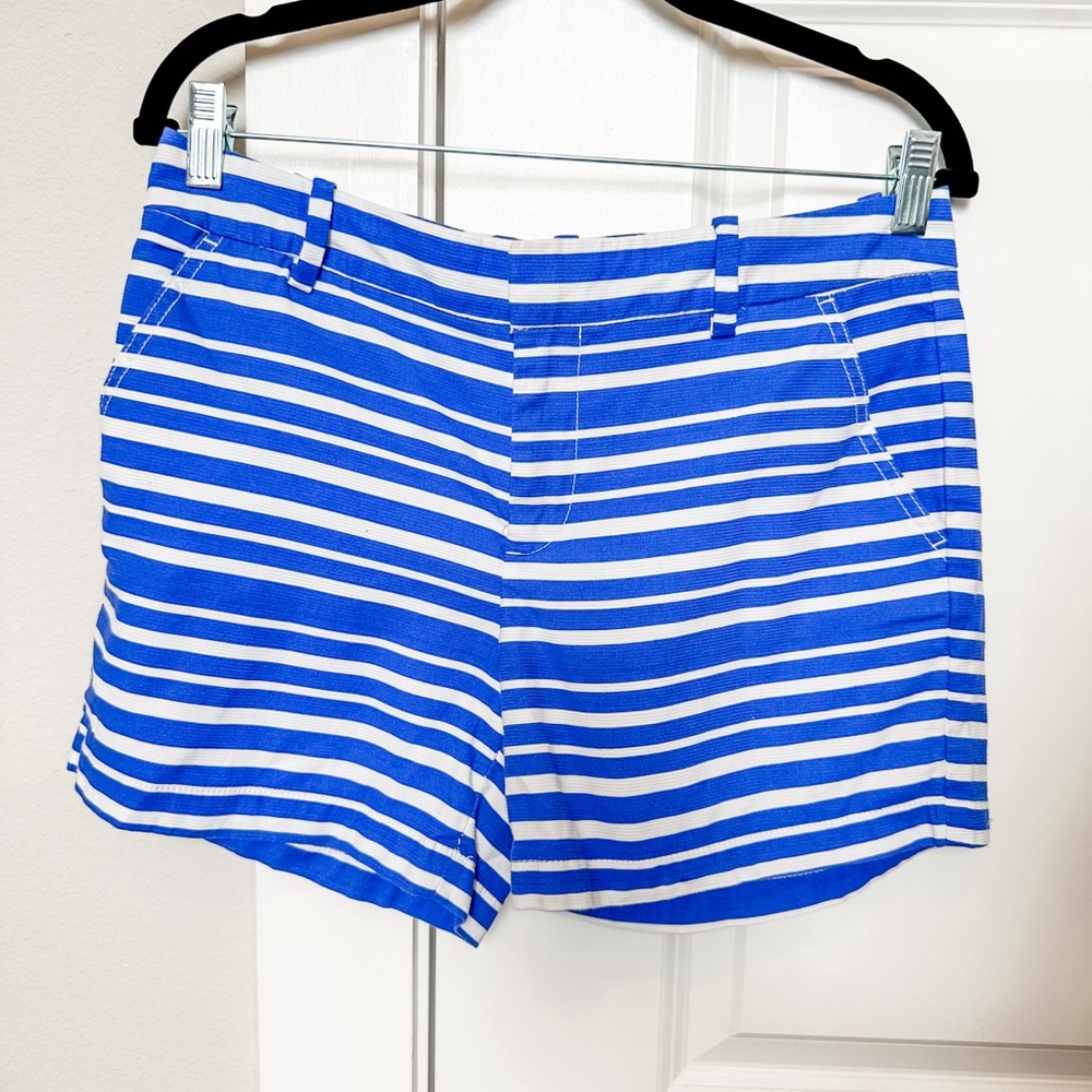 Tommy Hilfiger Shorts, Blue + White Stripes, Size 6